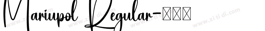 Mariupol Regular字体转换